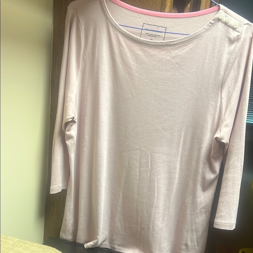 Charter Club light pink top